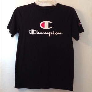 NWOT Champion black short sleeve tee shirt